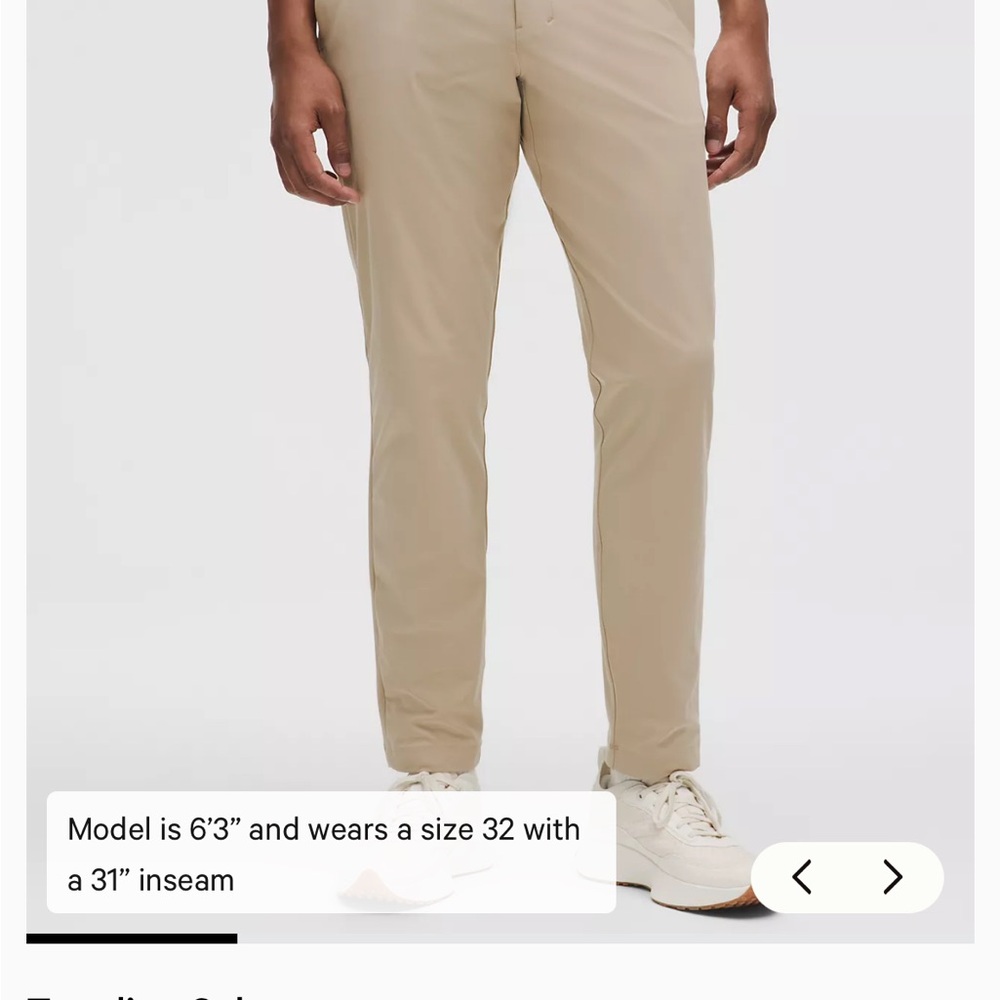 Lululemon Athletica Men's Khaki Chinos